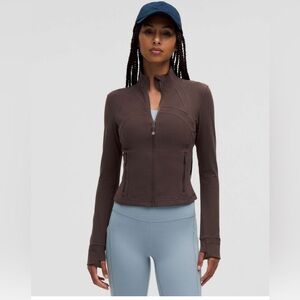 Lululemon Define Cropped Jacket Nulu Espresso Size 2